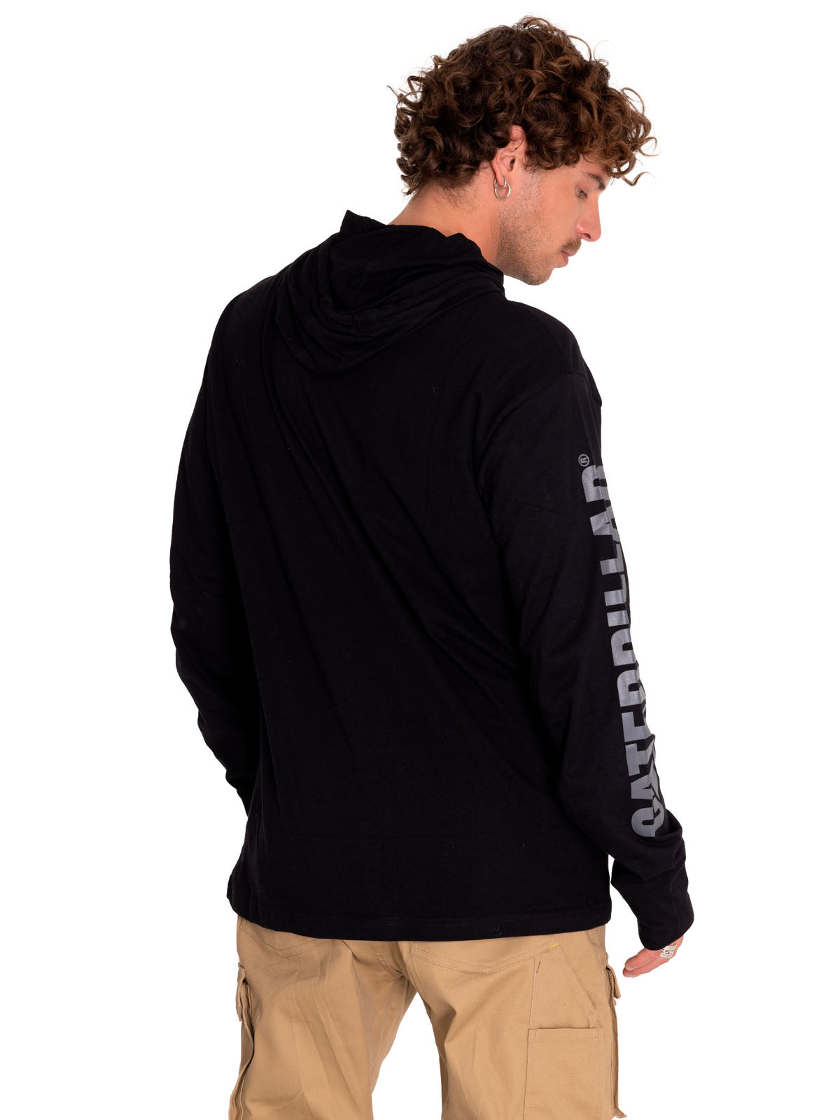 Polera Hombre Upf Hooded Banner Cat