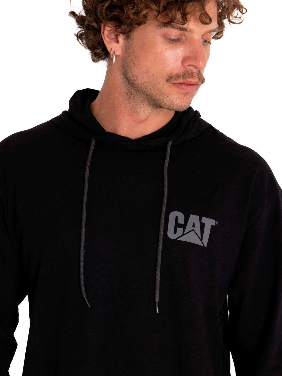 Polera Hombre Upf Hooded Banner Cat