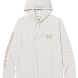 Polera Manga Larga Hombre Hooded Banner Blanco Cat