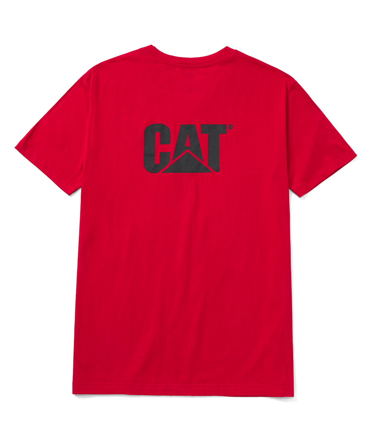 Polera Manga corta Casual Hombre LOGO POCKET TEE Rojo CAT