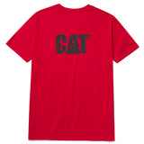 Polera Manga corta Casual Hombre LOGO POCKET TEE Rojo CAT