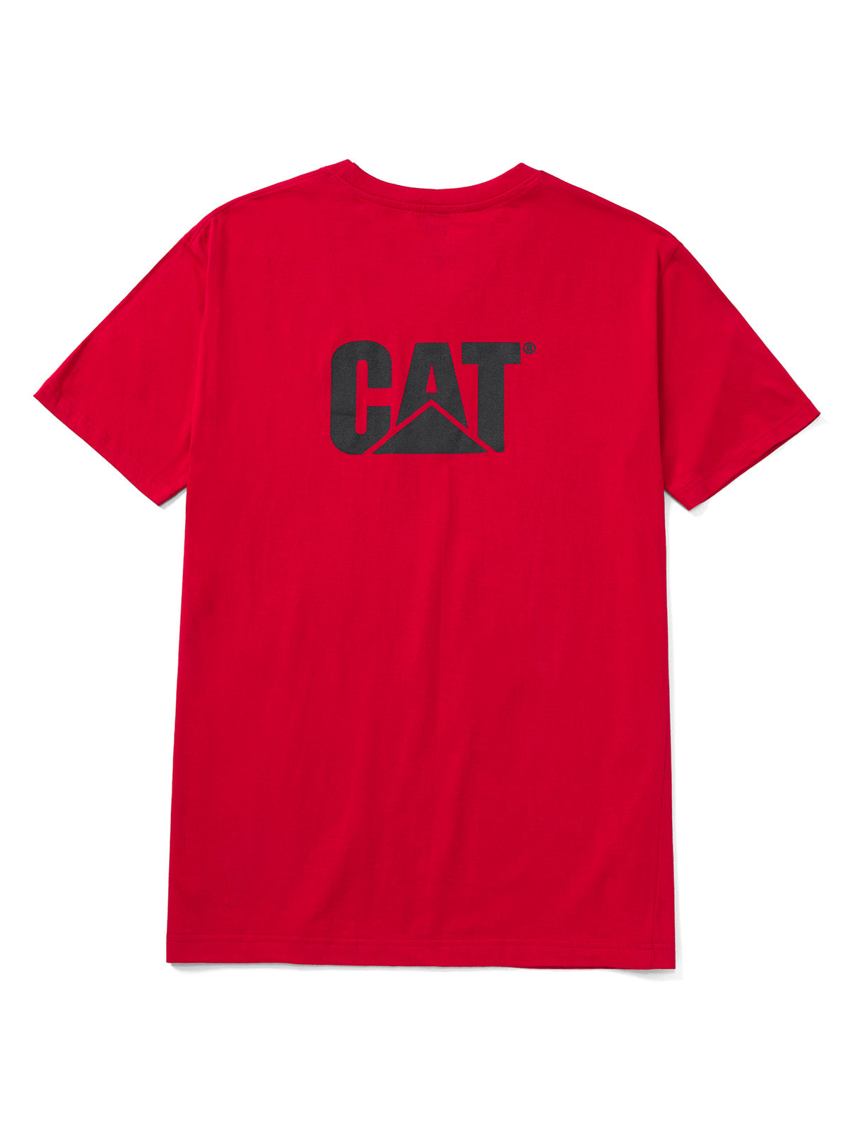 Polera Manga corta Casual Hombre LOGO POCKET TEE Rojo CAT