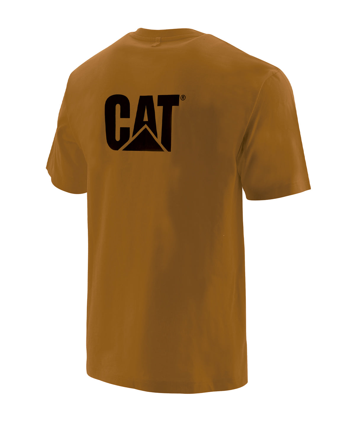 Polera Manga corta Casual Hombre LOGO POCKET TEE Café CAT