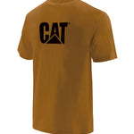 Polera Manga corta Casual Hombre LOGO POCKET TEE Café CAT