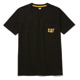 Polera Manga corta Casual Hombre LOGO POCKET TEE Negro CAT