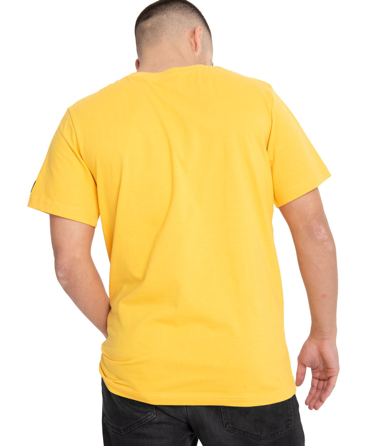 Polera Manga Corta Casual Hombre Essential S/S Tee Amarillo Cat
