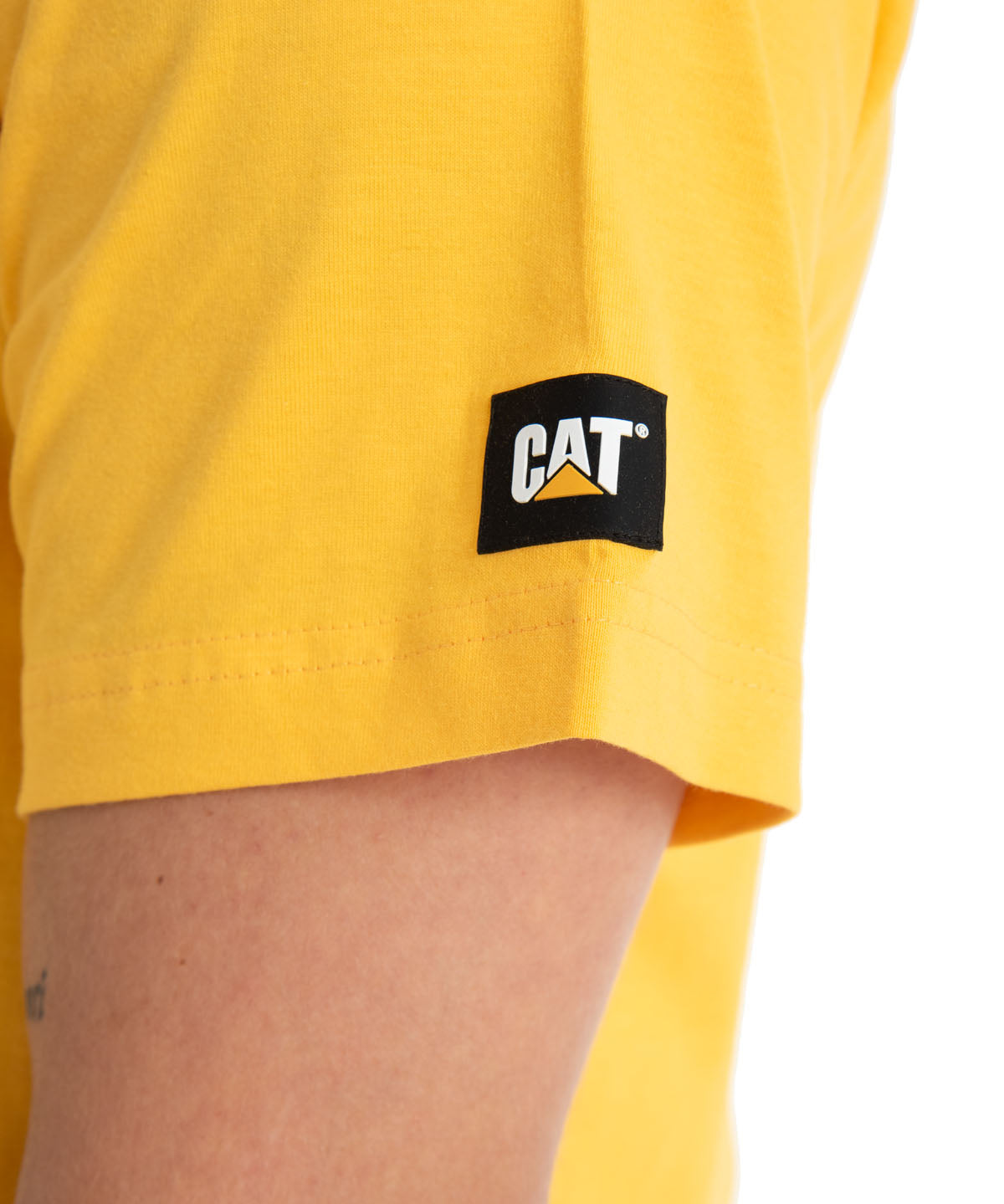 Polera Manga Corta Casual Hombre Essential S/S Tee Amarillo Cat