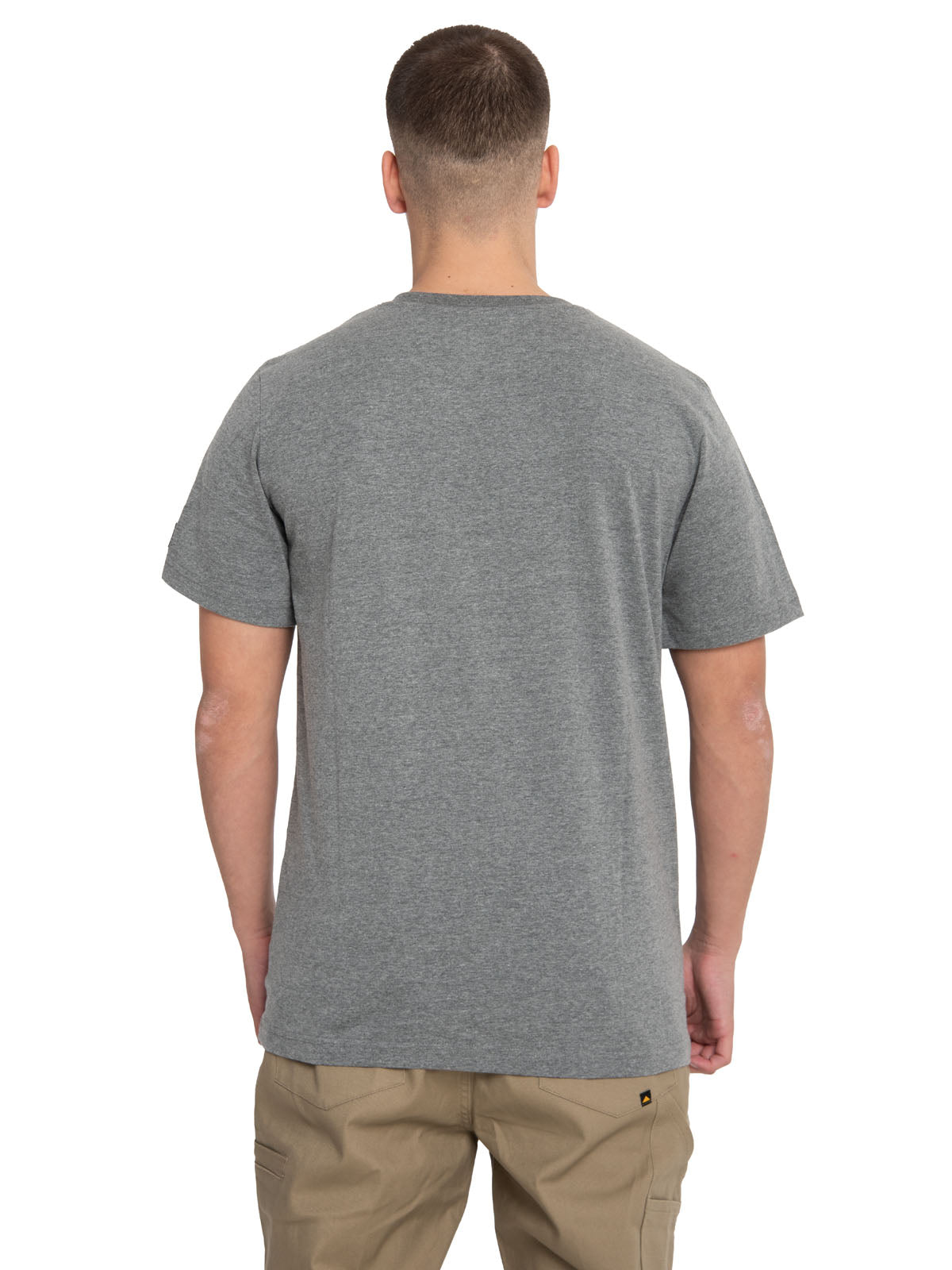 Polera Manga corta Casual Hombre ESSENTIAL S/S TEE GRIS CAT