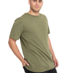 Polera Manga Corta Casual Hombre Essential S/S Tee Verde Cat