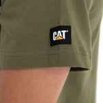 Polera Manga Corta Casual Hombre Essential S/S Tee Verde Cat