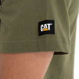 Polera Manga Corta Casual Hombre Essential S/S Tee Verde Cat