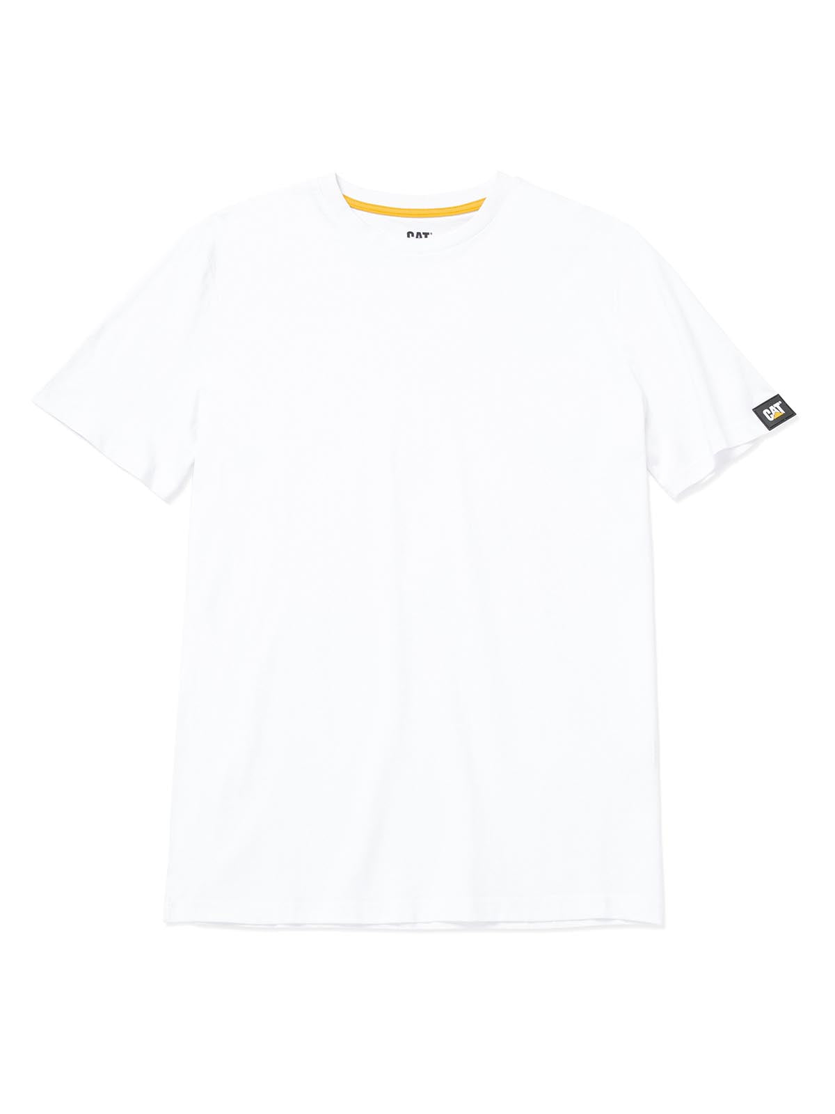 Polera Manga corta Casual Hombre ESSENTIAL S/S TEE Blanco CAT