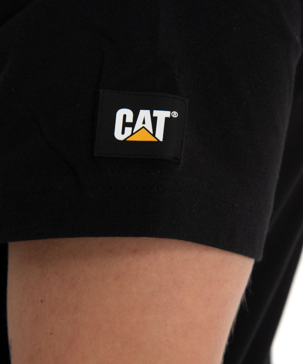 Polera Manga corta Casual Hombre ESSENTIAL S/S TEE NEGRO CAT