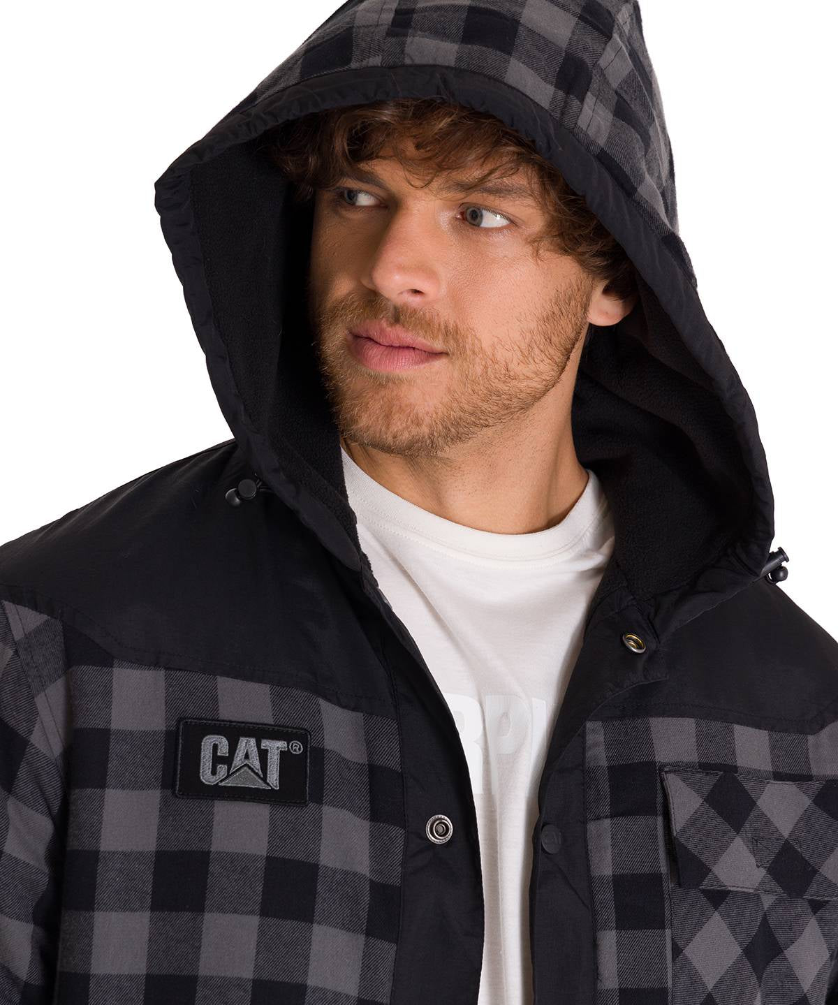 Chaqueta Manga Larga Hombre Sequoia Shirt Gris Oscuro Cat