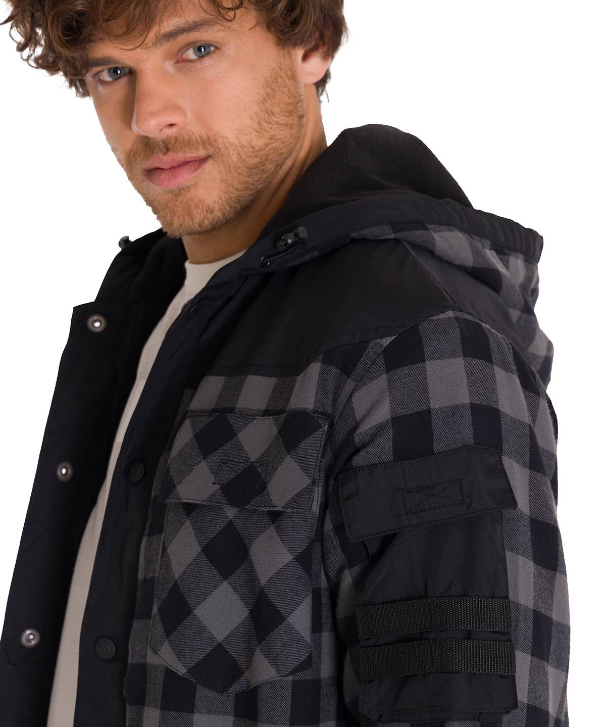 Chaqueta Manga Larga Hombre Sequoia Shirt Gris Oscuro Cat