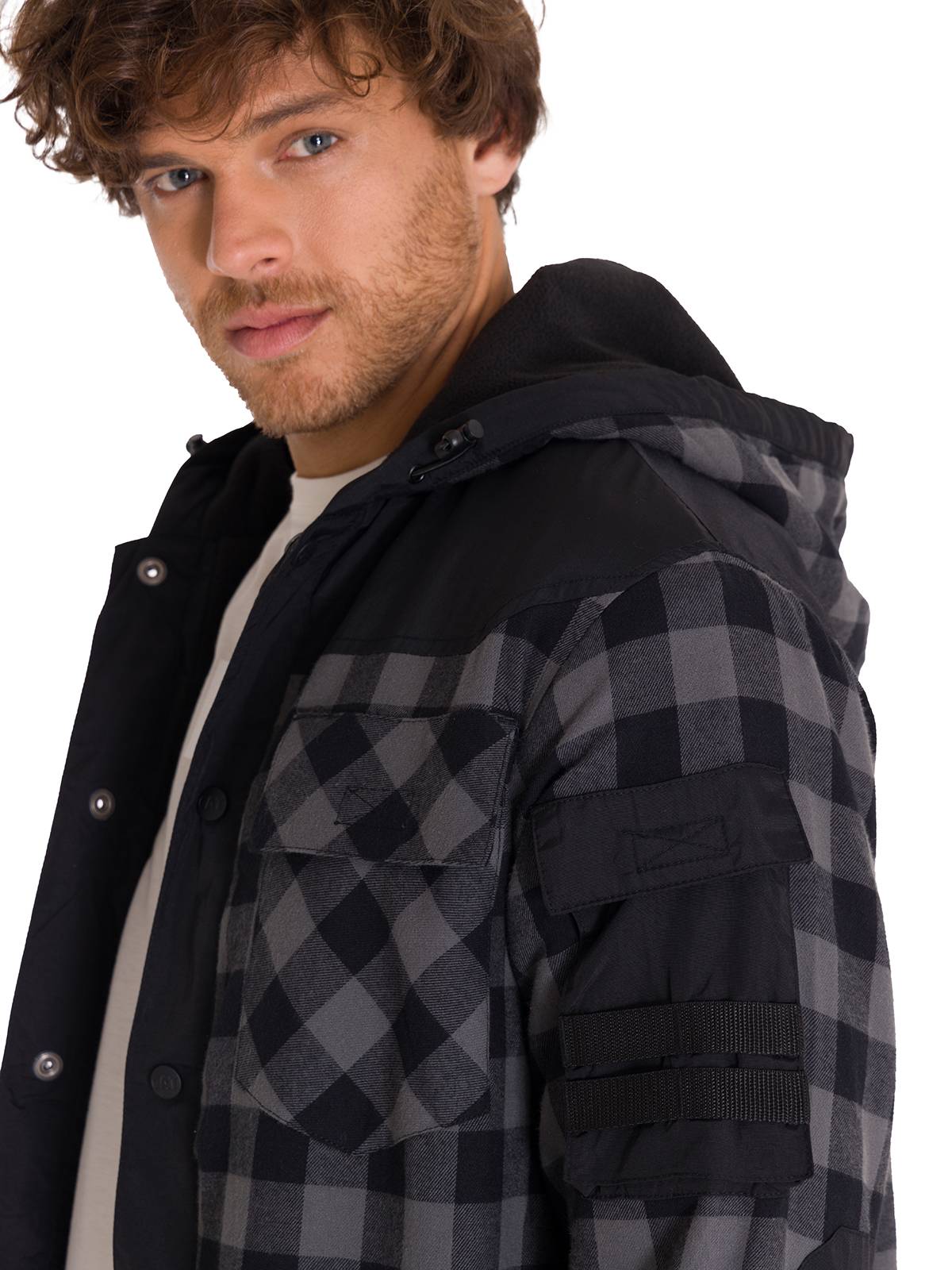 Chaqueta Manga Larga Hombre Sequoia Shirt Gris Oscuro Cat