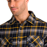 Chaqueta Manga Larga Hombre Buffalo Check Heavyweight Overshirt Negra Cat