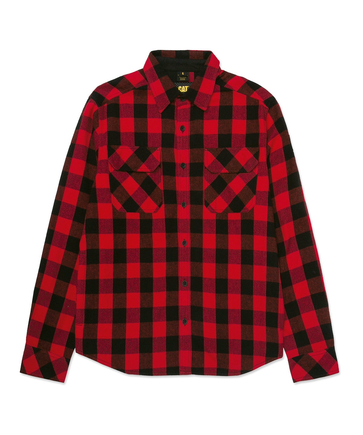 Camisa Manga larga Casual Hombre BUFFALO CHECK HEAVYWEIGHT OVERSHIRT ROJO CAT