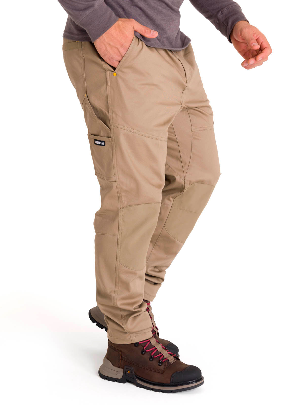 Pantalón Ajustable Hombre Dynamic Pant Caqui Cat