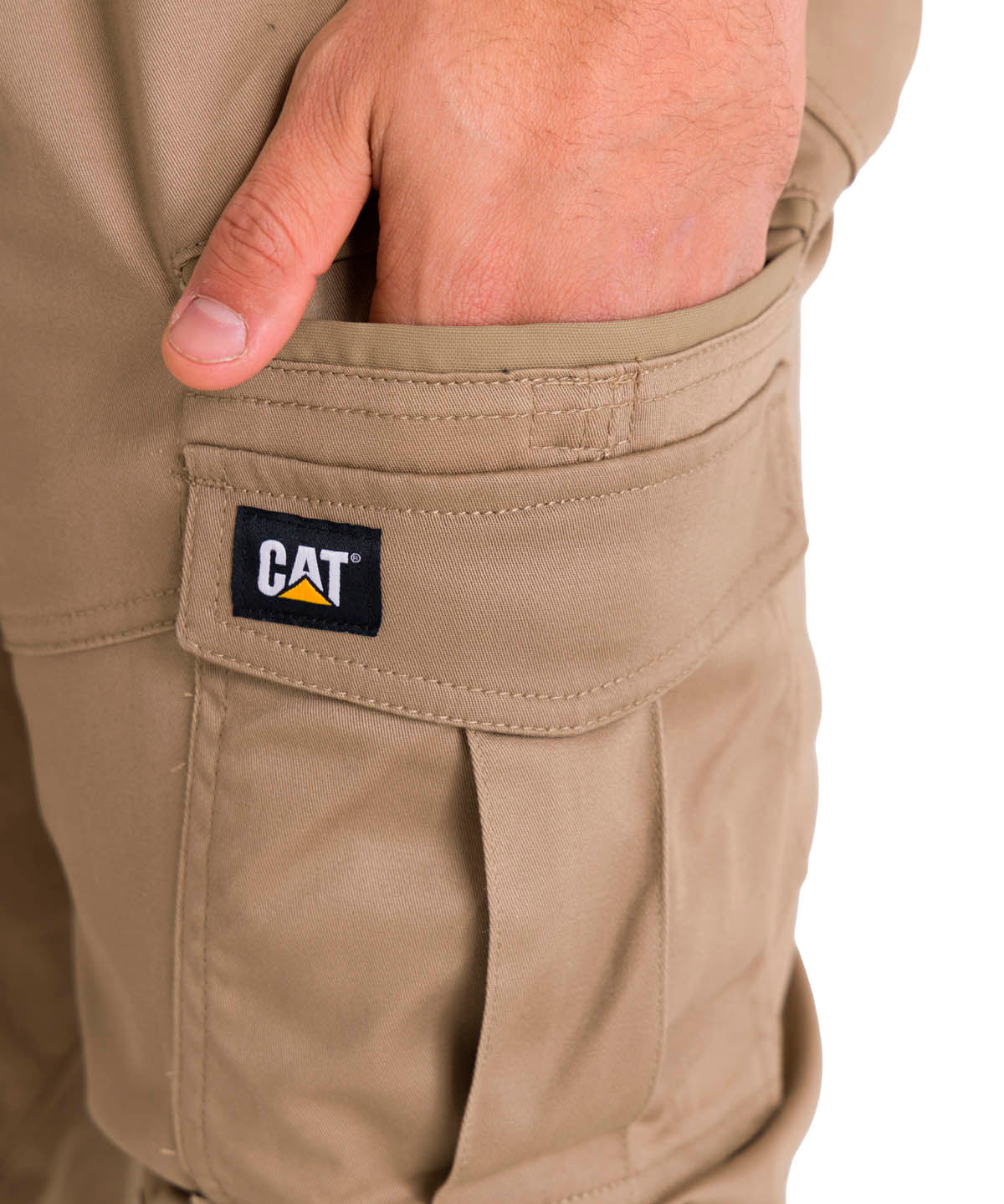 Pantalón Ajustable Hombre Dynamic Pant Caqui Cat