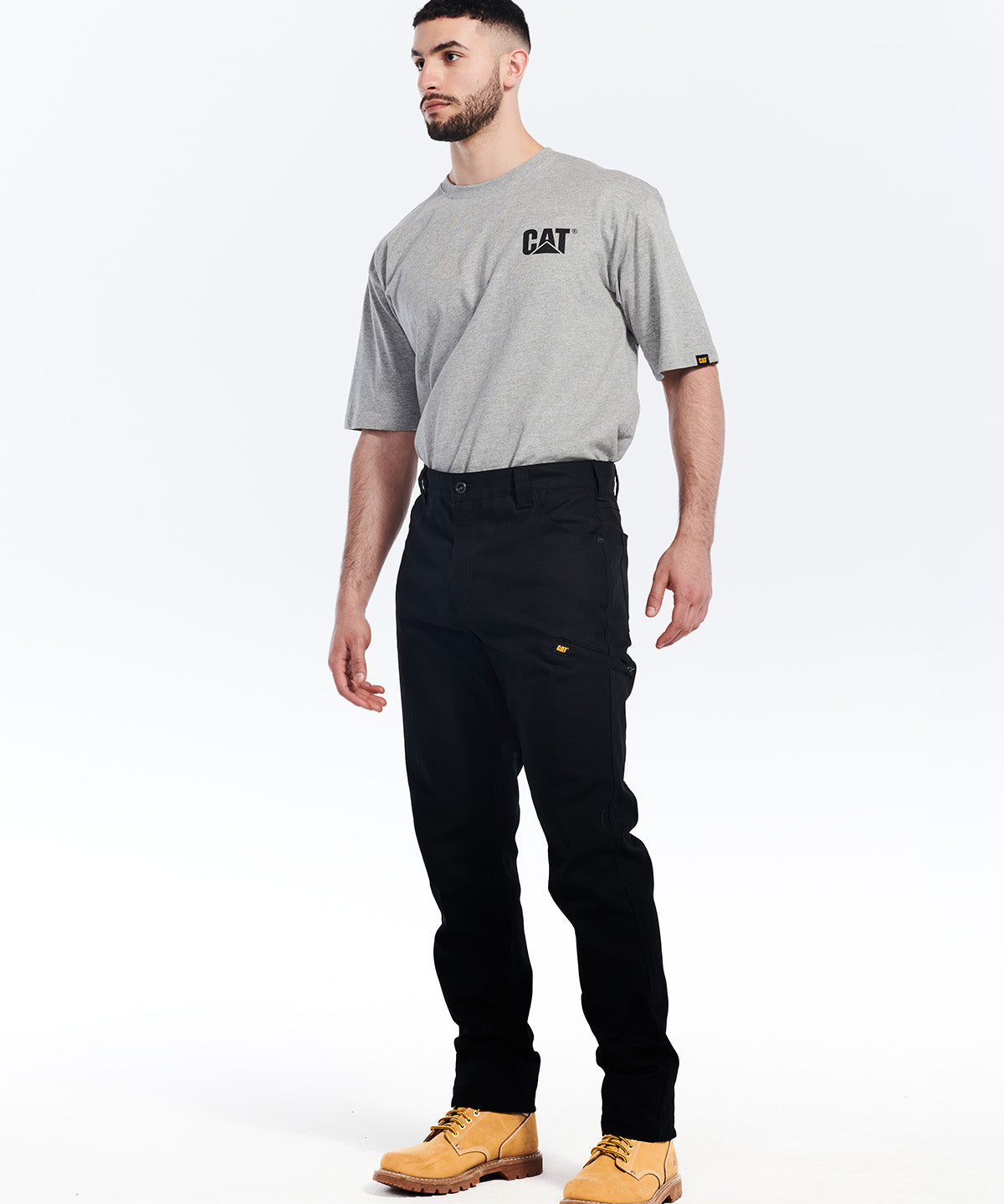 Pantalon Casual Hombre Stretch Canvas Utility Pant Negro Cat