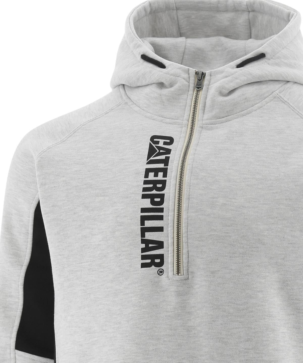 Polerón Manga Larga Hombre Thompson Quarter Zip Hoodie Gris Cat