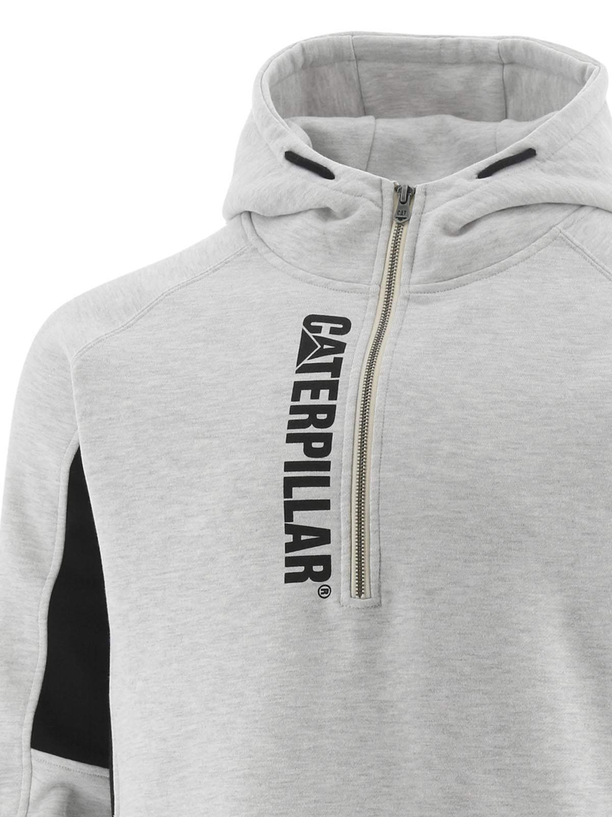 Polerón Manga Larga Hombre Thompson Quarter Zip Hoodie Gris Cat