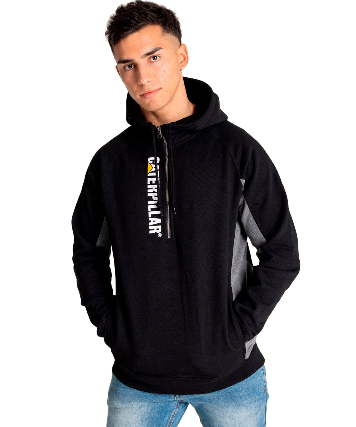 Poleron Hombre Thompson 1/4 Zip Hoodie Cat