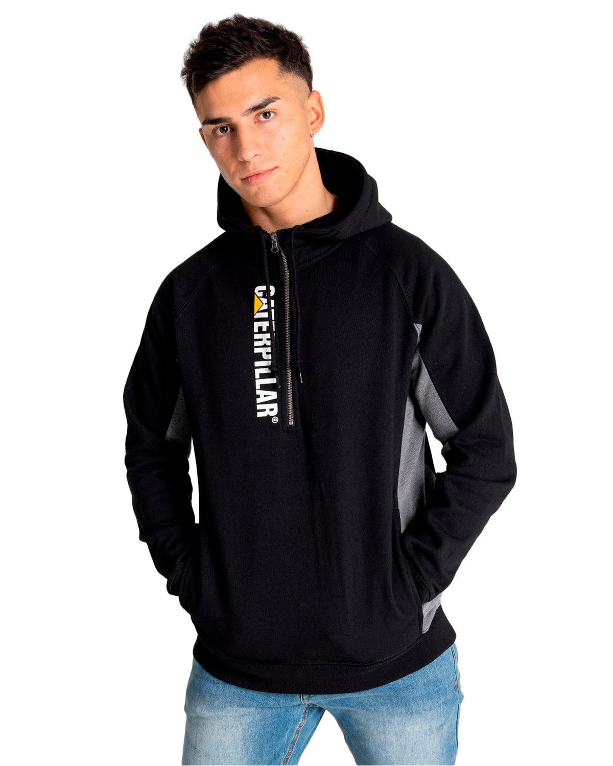 Poleron Hombre Thompson 1/4 Zip Hoodie Cat