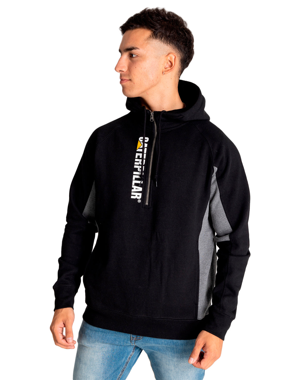 Poleron Hombre Thompson 1/4 Zip Hoodie Cat