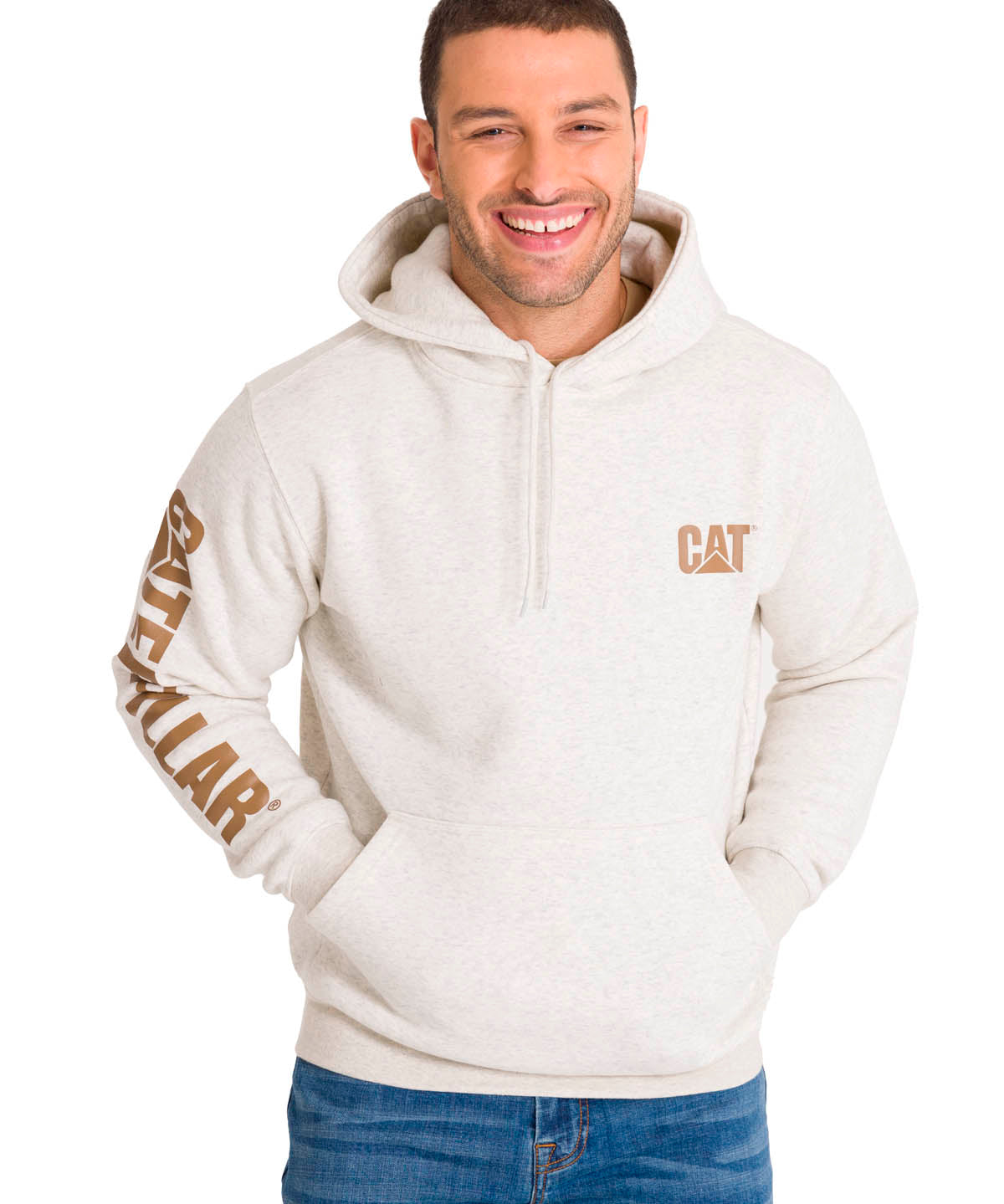 Polerón Hombre Trademark Banner Hoody Beige CAT