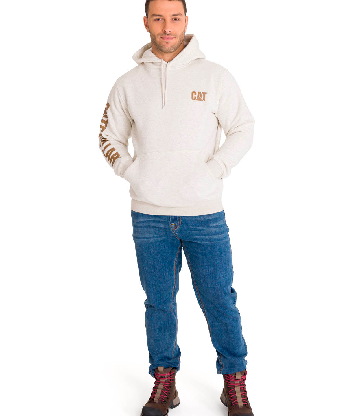 Polerón Hombre Trademark Banner Hoody Beige CAT