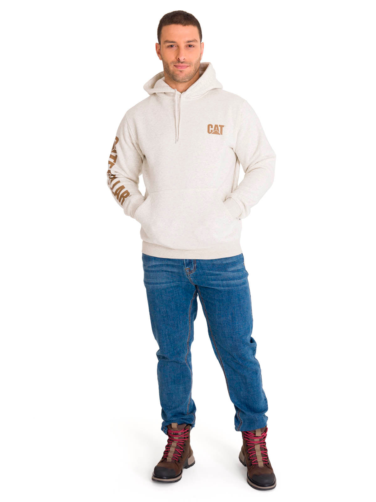 Polerón Hombre Trademark Banner Hoody Beige CAT