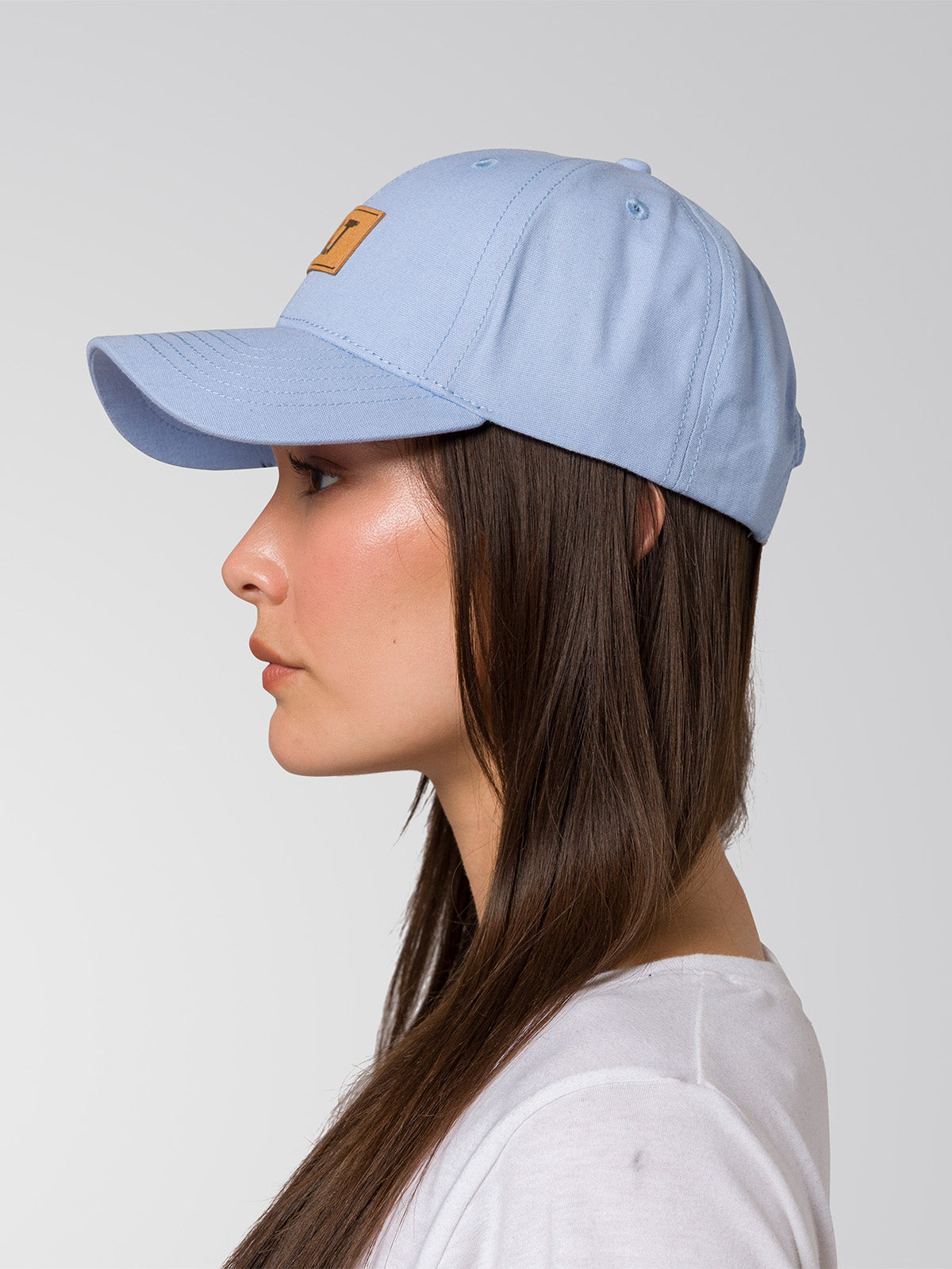 Jockey Unisex Parche de Cuero Celeste CAT