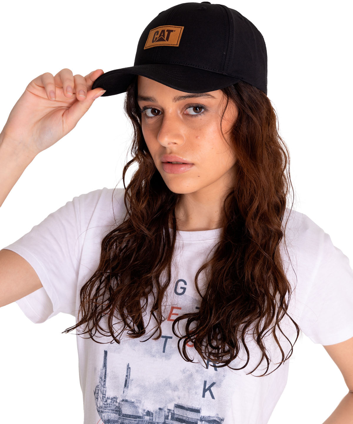 Jockey Mujer Logo Leather Patch Hat Cat