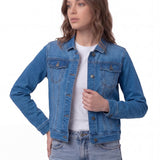Chaqueta Jeans Mujer Fundation Azul Cat