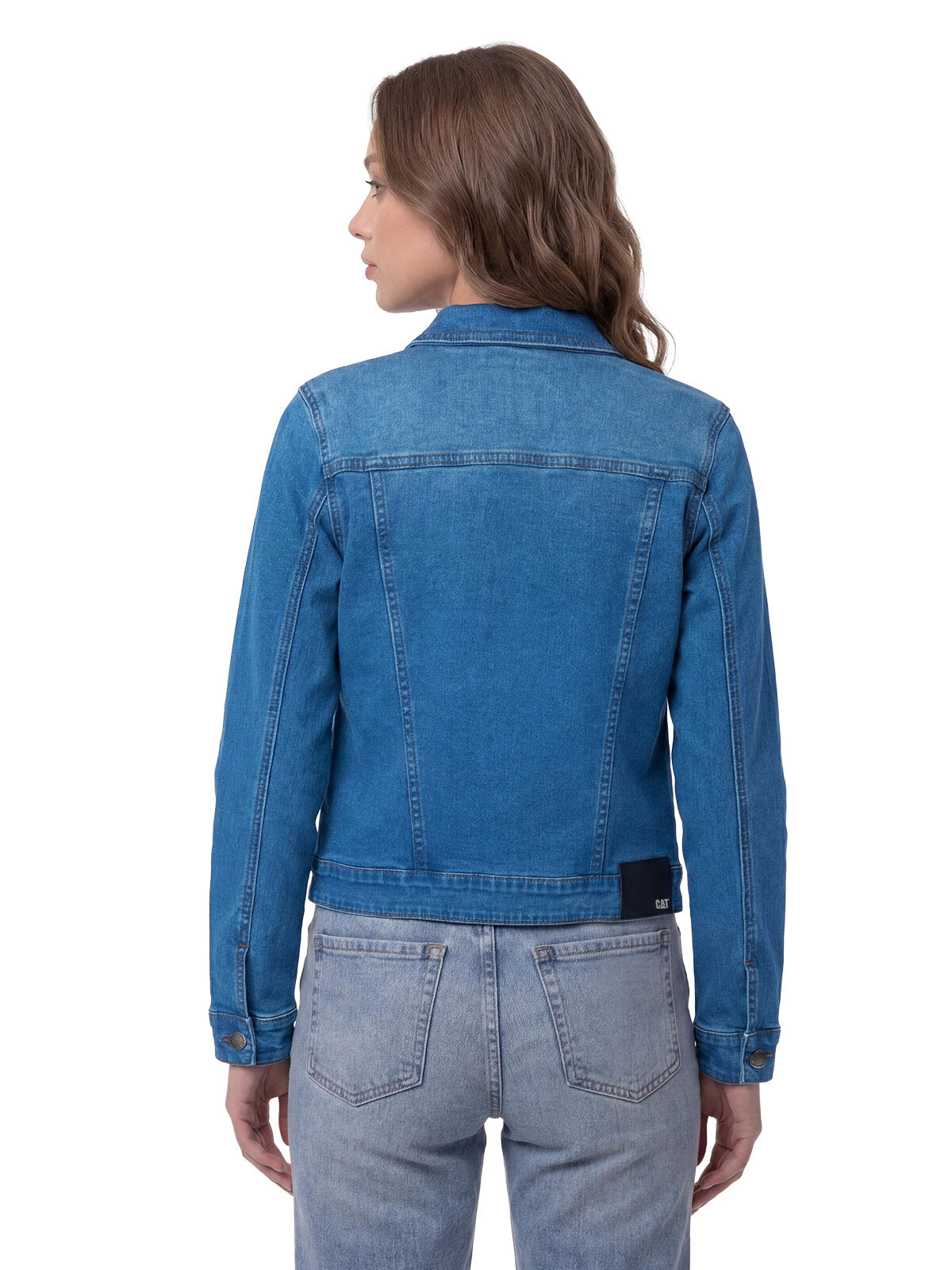 Chaqueta Jeans Mujer Fundation Azul Cat