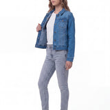 Chaqueta Jeans Mujer Fundation Azul Cat