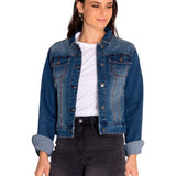 Chaqueta Denim Mujer W Foundation Denim Jacket Rojo Cat