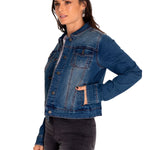 Chaqueta Denim Mujer W Foundation Denim Jacket Rojo Cat