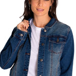Chaqueta Denim Mujer W Foundation Denim Jacket Rojo Cat