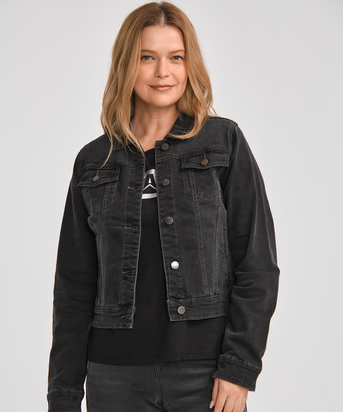 Chaqueta Casual Mujer W FOUNDATION DENIM JACKET Gris CAT