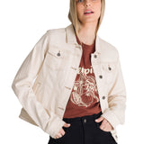 Chaqueta de Jeans Mujer Foundation Beige CAT