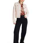 Chaqueta de Jeans Mujer Foundation Beige CAT