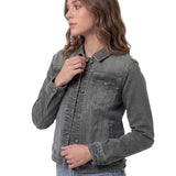 Chaqueta Jeans Mujer Fundation Gris Cat