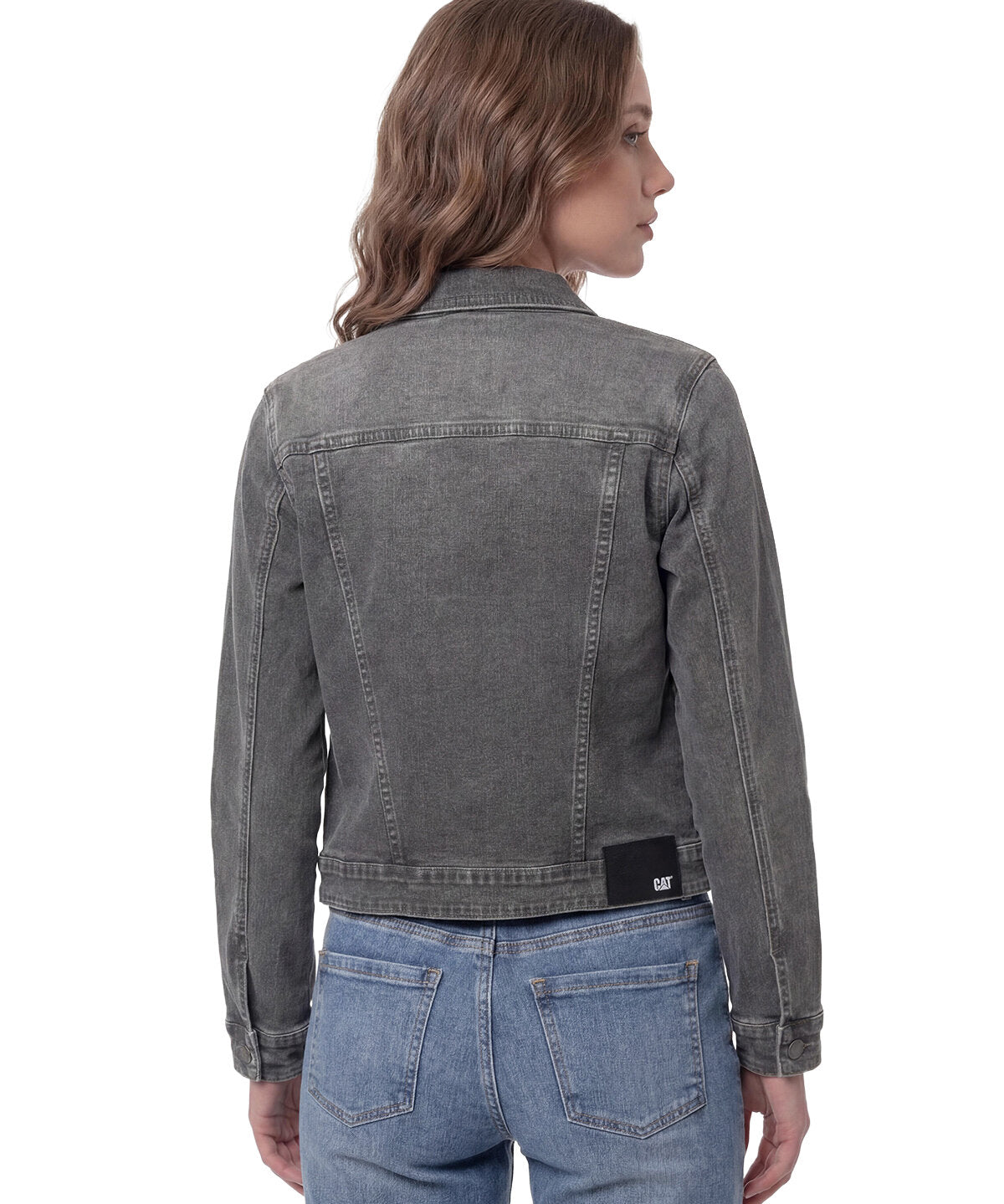 Chaqueta Jeans Mujer Fundation Gris Cat
