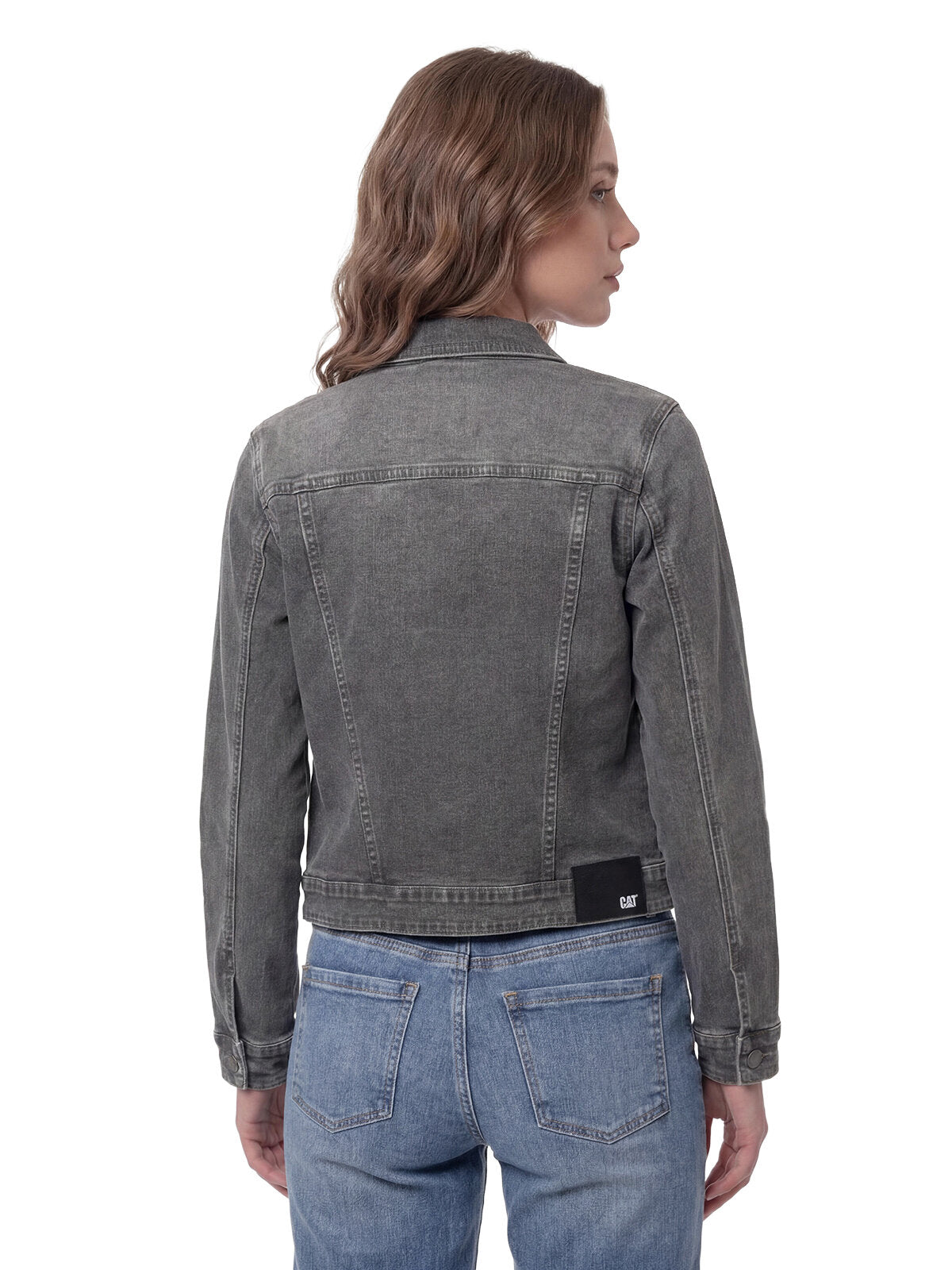 Chaqueta Jeans Mujer Fundation Gris Cat