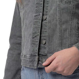 Chaqueta Jeans Mujer Fundation Gris Cat