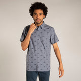 Camisa Manga Corta Hombre Foundation Con Bolsillo En El Pecho Cat