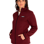 Polar Casual Mujer W Foundation Sweater Fleece Rojo Cat